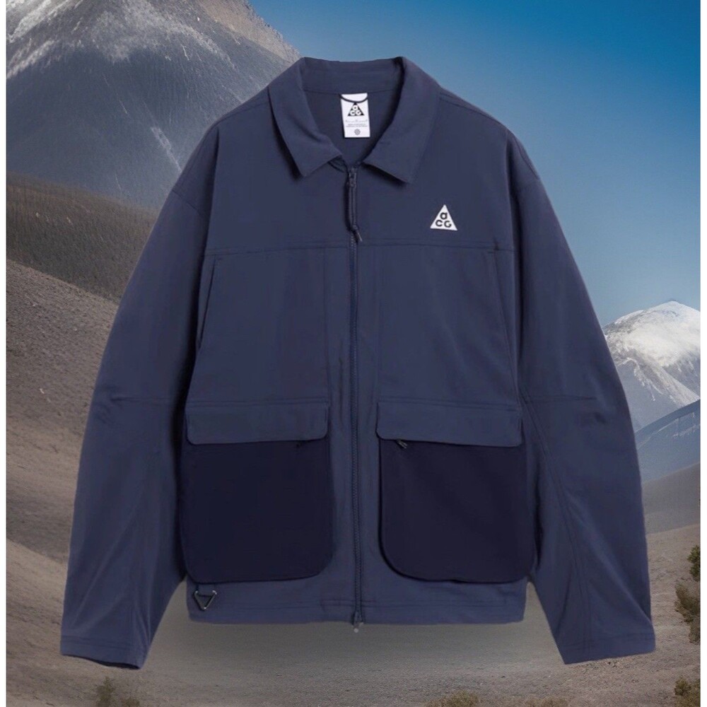 Nike ACG "Smith Summit" UV Full Zip Jacket Blue HV0598-437 Men Size XXL NWT